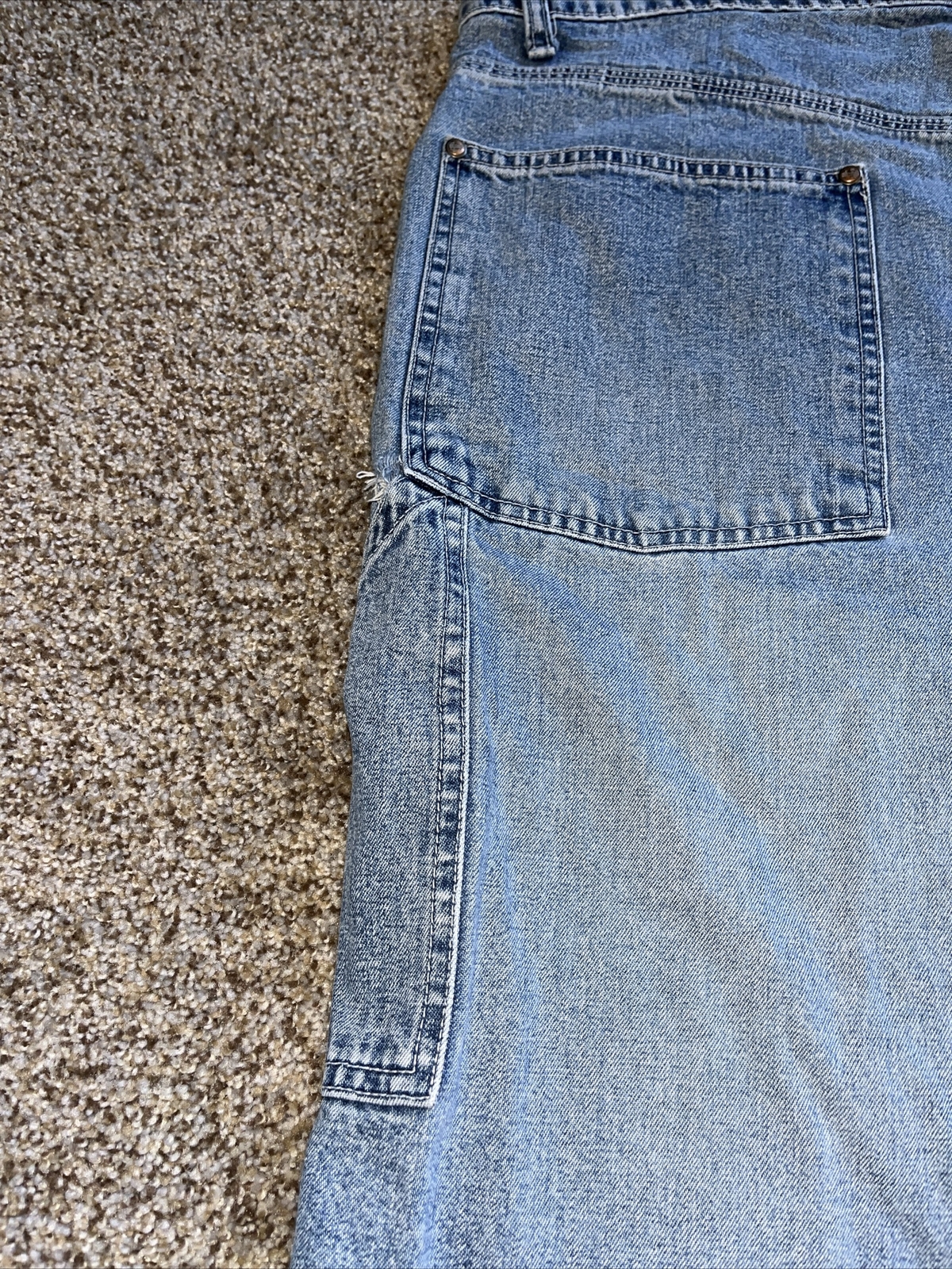 LEVIS SILVERTAB Shorts Mens Vintage Baggy Loose Carpenter Blue Jean 40 - View 11