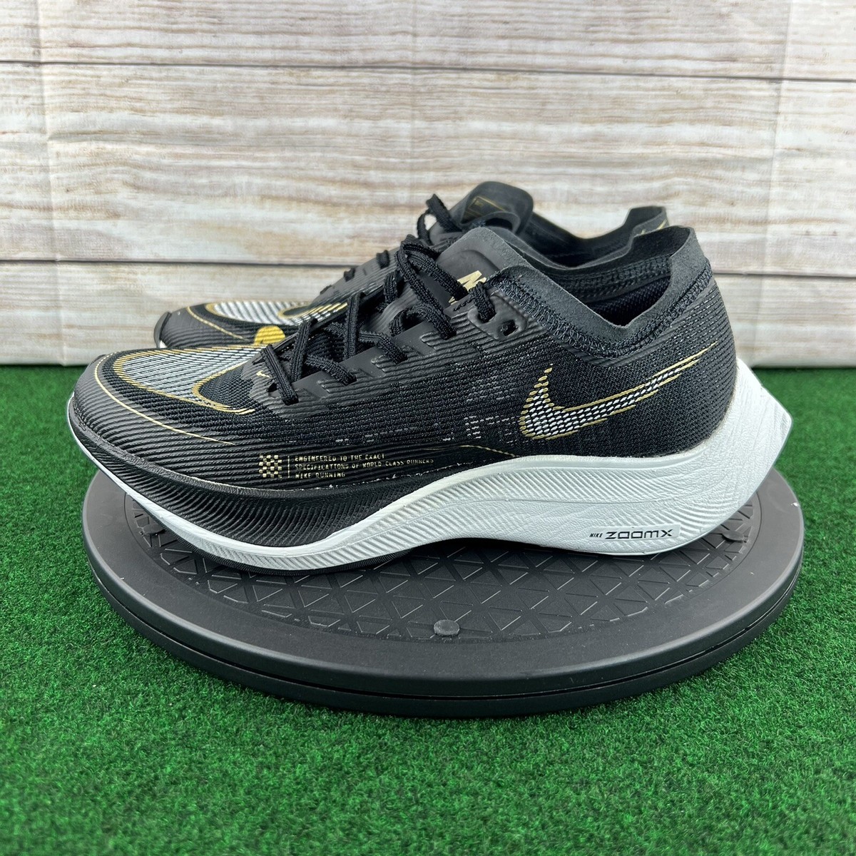Nike ZoomX Vaporfly Next% 2 Black Gold CU4123-001 Women Size 8 | eBay
