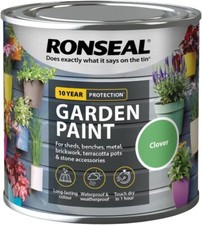 Ronseal Outdoor Garden Paint - For Exterior Wood Metal Stone Brick - All Colours