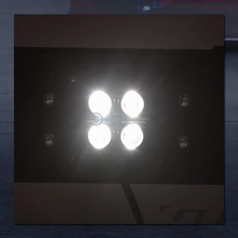 Barra antivuelco ajustable con lámpara de freno + LED + ámbar v2 GQR para camioneta pickup Foto 4 de 4