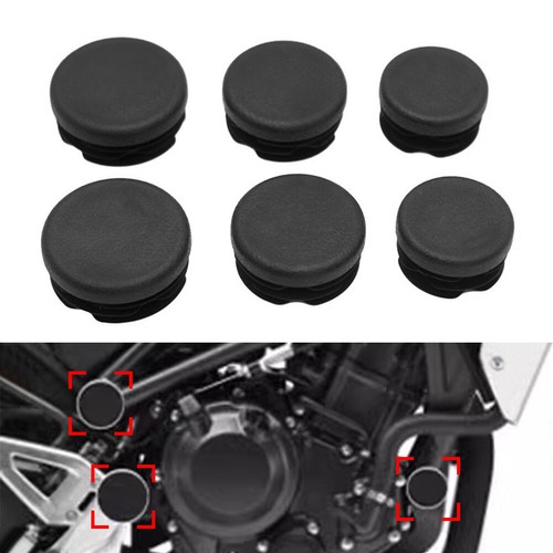 Motorcycle Frame Hole Cover Caps Plug Decorative Set 6PCS eBay