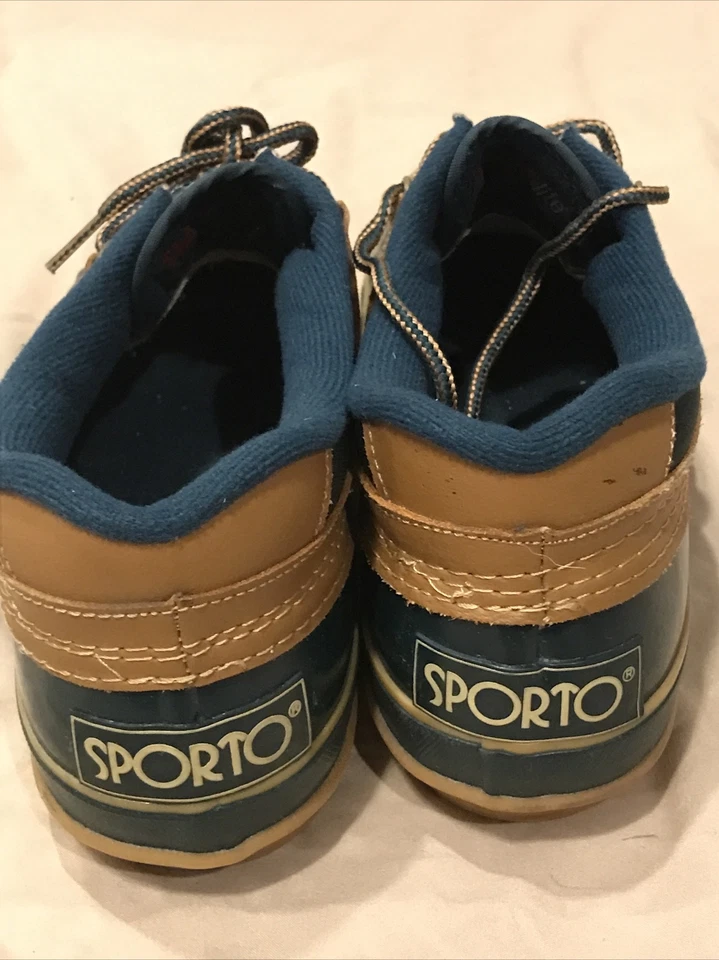 Women's size 9 Sporto Thermolite Green/Brown Duck Shoes Rain Boots - Image 3 of 4