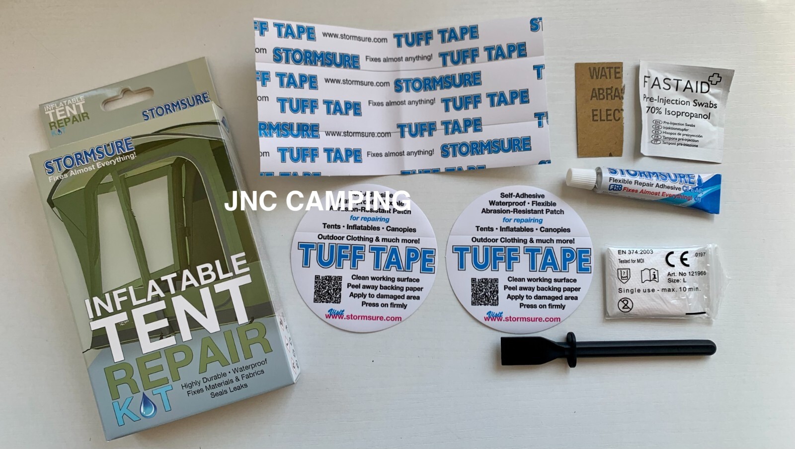 Inflatable Tent Awning Groundsheet Repair Kit waterproof patch glue Seal Leaks
