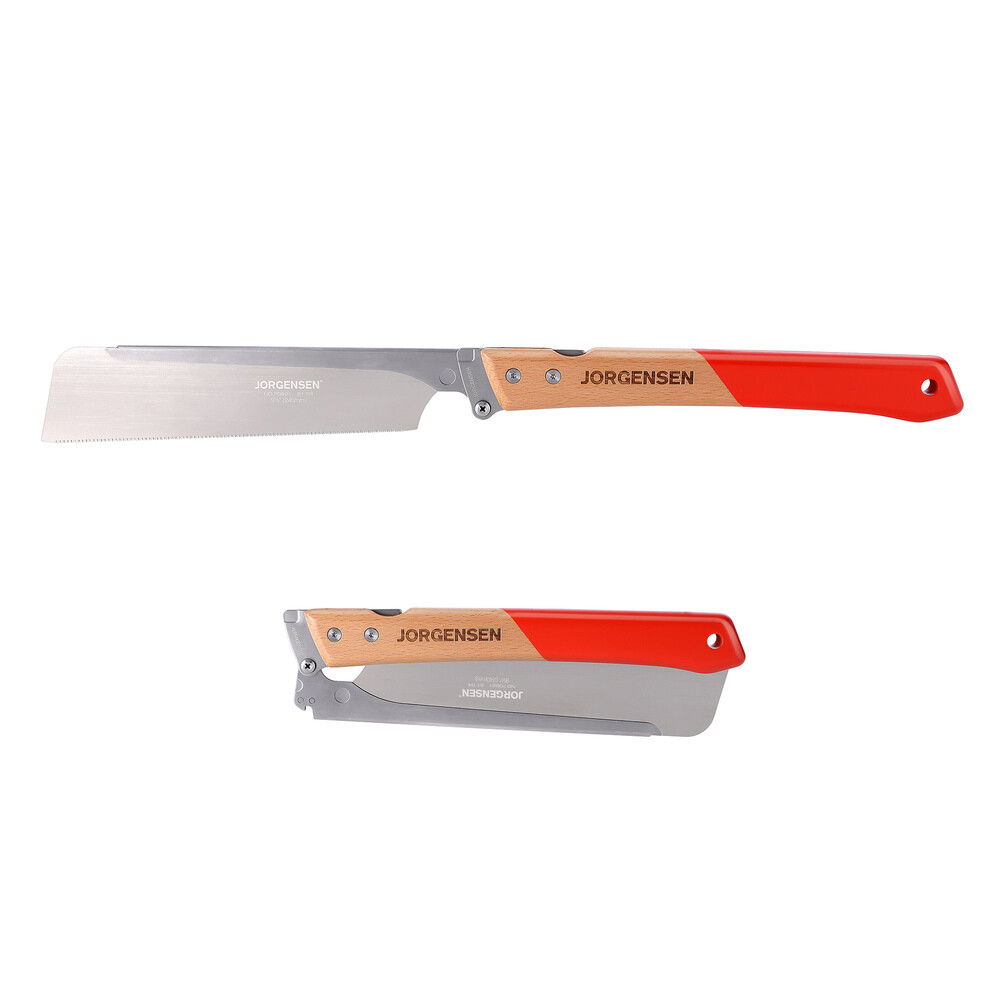JORGENSEN Japanese Pull Saw 9.5 Inch Pro Folding Dovetail Saw SK5 Steel Blade