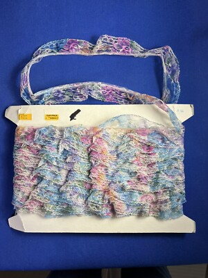 Vintage Multi-Color Pastel Lace Bulk Size 1'' Wide x 23 Yards Long Ruffled