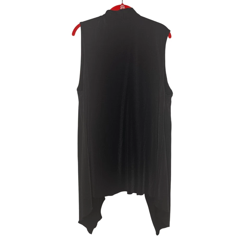 黑色开口高低掸子背心巫婆奇思戈斯童话垃圾 90 年代 y2k 朋克 — 第 2/4 张图片