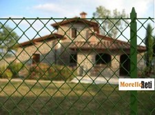 PACCHETTO KIT RECINZIONE PER TERRENI GIARDINI CON RETE GRIGLIA PLASTIFICATA H175