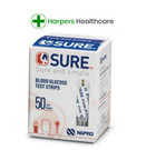 4Sure Blood Glucose Test Strips - 2 boxes of 50 (100 in total)