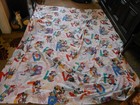 MICKEY MOUSE AND FRIENDS ALPHABET FLAT SHEET AND PILLOWCASE, FULL SIZE