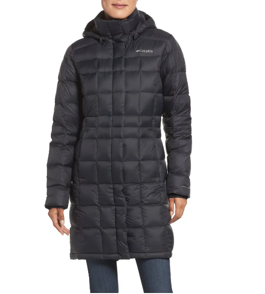 Columbia V7013 Hexbreaker Water Resistant Down Black Jacket Size