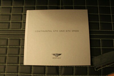 Hardcover Prospekt brochure Bentley Continental GTC & GTC Speed 2009 DEU