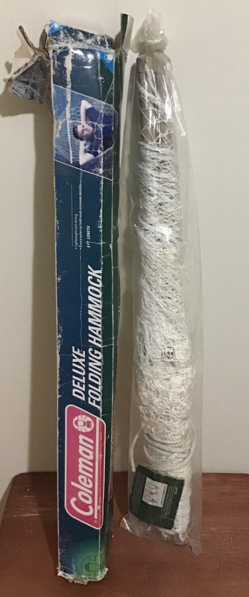 Vtg Coleman Deluxe Folding Hammock 8ft Length Lightweight