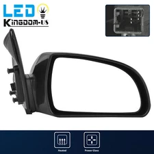 Passenger Side Power Heated Mirror for 2006- 2010 Hyundai Sonata Textured Black