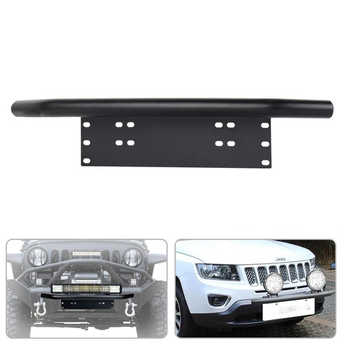 23'' Bull Bar Bumper License Plate Mount Bracket +20 inch LED Light Combo Kit - Picture 10 of 12