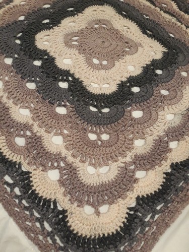 NEW Handemade Crochet Baby Boy Blanket - 88cm - Picture 2 of 6