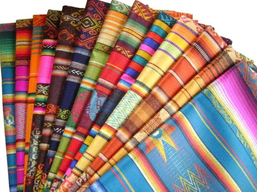 LOT OF 10 MULTICOLOR TABLE RUNNER INCA & ANDEAN DESIGNS  69" X 20" 2V