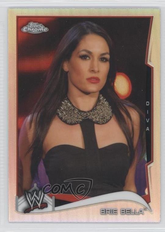 2014 Topps Chrome WWE Refractor Brie Bella #7 0ad