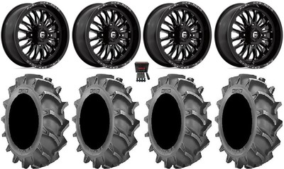 Fuel ARC 24'' Wheels Black 42x9.5 BKT 171 Tires Honda Pioneer 1000 / Talon