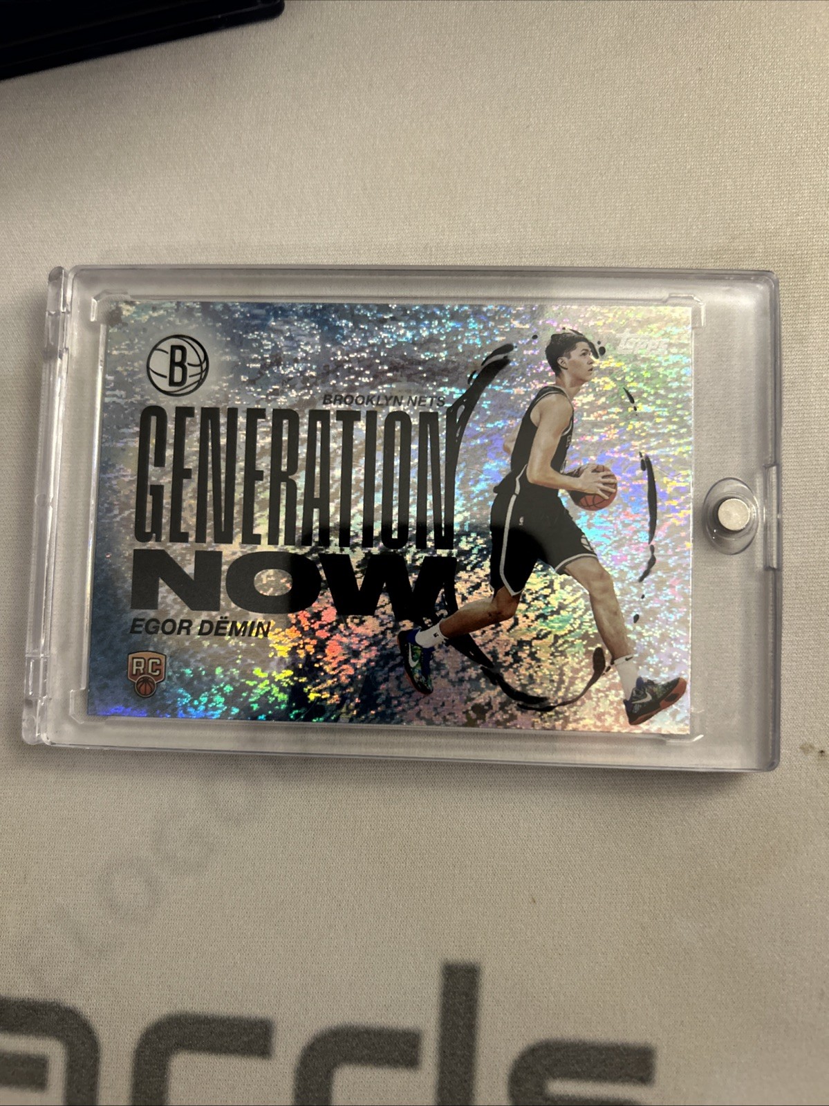 Egor Demin 2025 Topps Basketball Generation Now Holo Foil Parelle