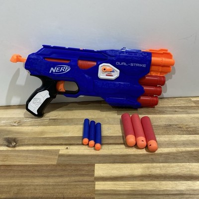 NERF N-Strike Elite Dual Strike Blaster With Mega And Elite Darts