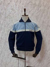 Vintage 1970-1980 Adidas Track Jacket Size M Blue Made in Hungarian