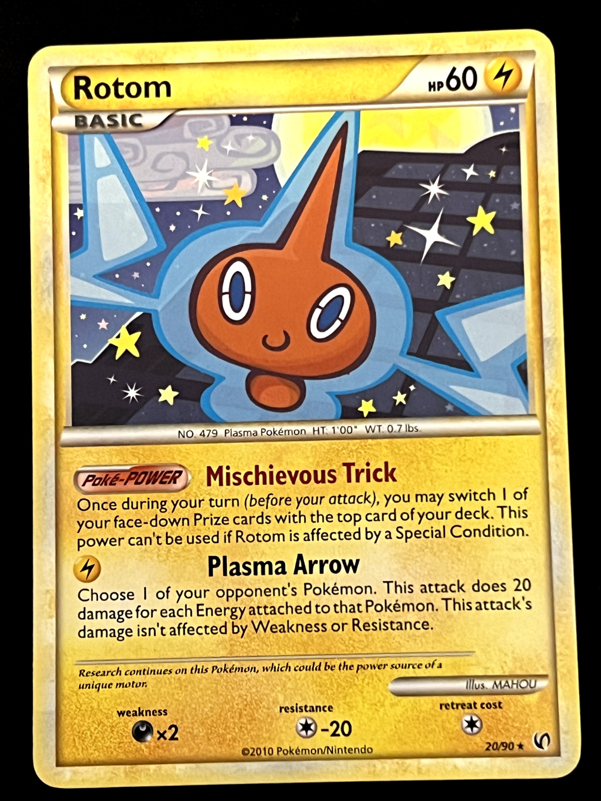 Rotom (20/90) | Undaunted (2010) | Rare Regular LP | Pokemon Card TCG