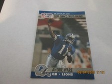 ANDRE WARE LIONS 1990 PRO SET DRAFT FIRST ROUND ROOKIE CARD #675. rookie card picture