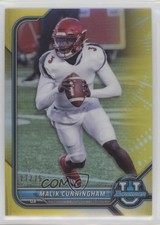 2021 Bowman U Chrome Prospects Yellow Refractor 17/75 Malik Cunningham #92 03si