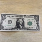 Trinary Fancy Serial Number One Dollar Bill, 🌟C 57537375 C  2009 — photo 1