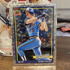2026 Topps Series 1 - Robin Yount #T91-32 Silver Crackle Foil - Brewers 