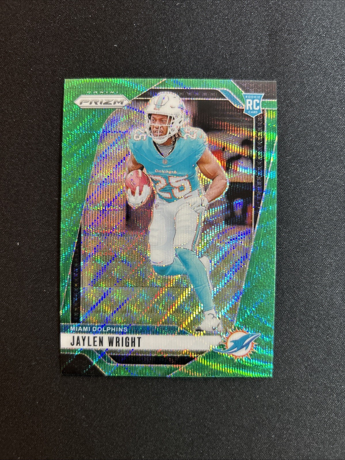 2024 Panini Prizm - Rookies Jaylen Wright #348 Green Wave Prizm (RC)