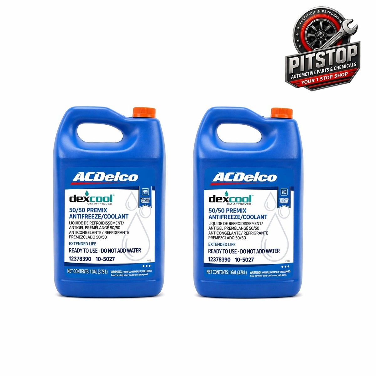 ACDelco 10-5027 X 2 GM OEM Extended Life Antifreeze Coolant 50/50