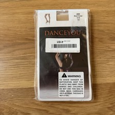 New DANCEYOU Figure Skating Over-the-Boot Tights Model 2805 Size 6-10 color Tan