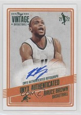 2021-22 Onyx Vintage Auto Bruce Brown #VABB Auto 2cm