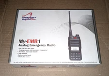 My-EMR1 Analog Emergency Radio. VHF/UHF, 200 channels, Pre-programmed  OPEN BOX