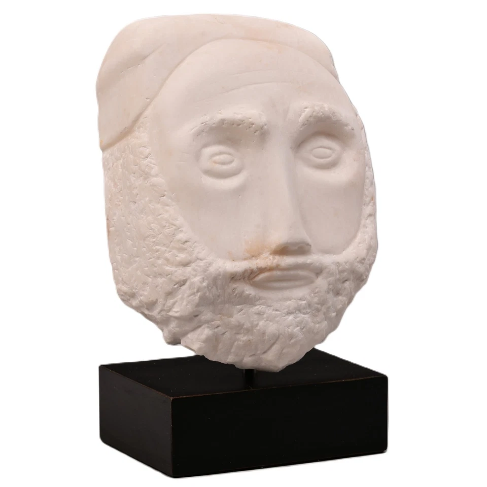 GARFIELD THOMAS SAGO Original Vintage Signed Stone Head Statue Bust Sculpture - Image 2 of 4