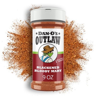 Dan-O's Outlaws Blackened Bloody Mary Seasoning, 9 oz Bottle, All Purpose Sea...
