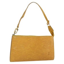 LOUIS VUITTON Epi Pochette Accessoires Pouch Yellow M52949 LV Auth YKZ1388