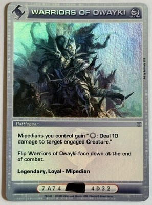 2008 CHAOTIC TURN OF THE TIDE WARRIORS OF OWAYKI ULTRA RARE BATTLEGEAR - LP