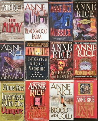 Anne Rice Paperback Books - YOU CHOOSE / Pick Title - BUY 3 GET 1 FREE