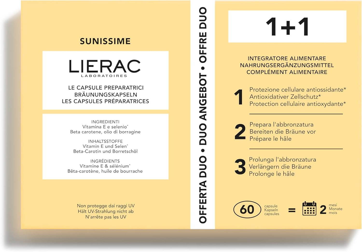 Integratore Abbronzatura Lierac Sunissime Capsule - Pelle Radiosa