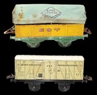 Train HORNBY echelle 0 - 2 WAGONS     / jouet ancien