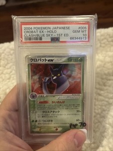 Pokémon Japanese Crobat ex Rare Clash of the Blue Sky 1st Ed 005/082 PSA 10 MINT