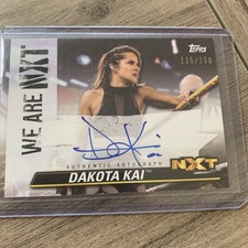 2021 Topps NXT WWE Dakota Kai Auto /250 Charlie In AEW