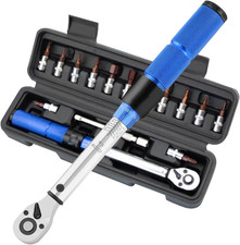 15 Pcs Chiave Dinamometrica Bici, 1/4" Torque Wrench, Chiavi Dinamometrica Set A