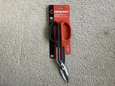 Heavy Duty, Crescent, Offset Pattern Tinner Snips (10") - Brand New / Unused