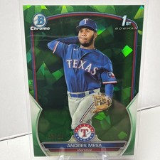2023 Bowman Sapphire Edition Chrome Prospects Andres Mesa #BCP-44 Green /60 (RC)