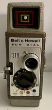 Vintage  Bell  Howell Model 319 Sun Dial 8mm Movie Camera 1950  s 
