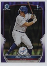 2023 Bowman Chrome Prospects Purple RayWave Refractor 11/250 Logan Wagner 1s9i