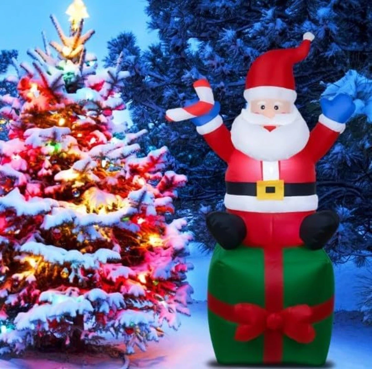 Ornamenti per gatti di Natale - Cartello natalizio con gatto 2D | Decorazione per albero di Natale con da 4 pezzi | Decorazione natalizia da appendere con animali | Ciondolo natalizio c